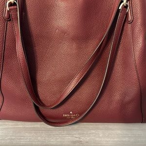 Kate spade maroon three compartment tote